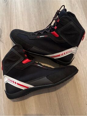 Motorcycle Black Riding Boots Sedici Sportiva Men Size 11 us